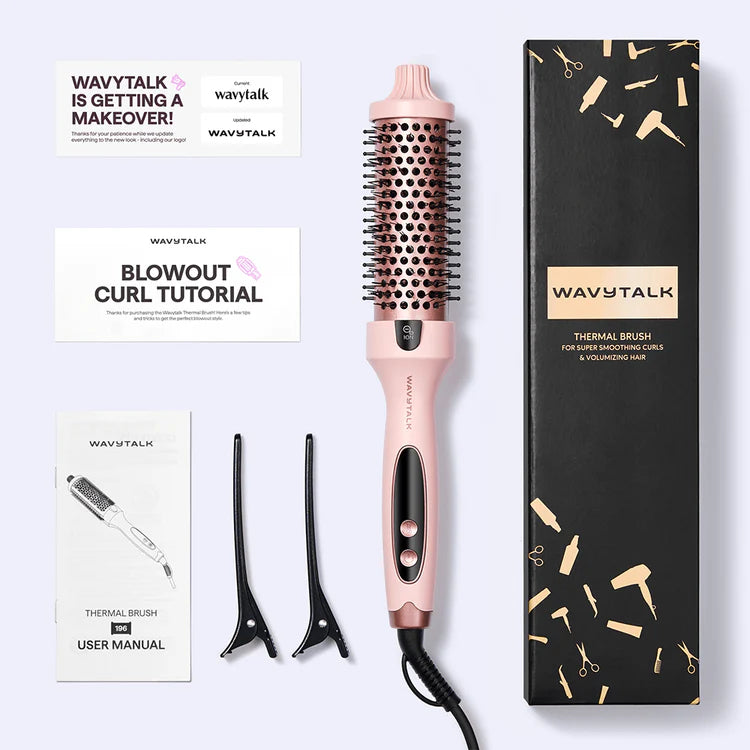 WAVYTALK - Blowout Boost Ionic Thermal Brush (Pink 