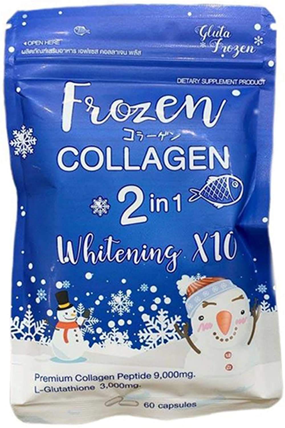 Frozen Collagen 2 in 1 glutathione Whitening Capsules