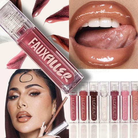 HUDA BEAUTY FAUX FILLER EXTRA SHINE LIP GLOSS