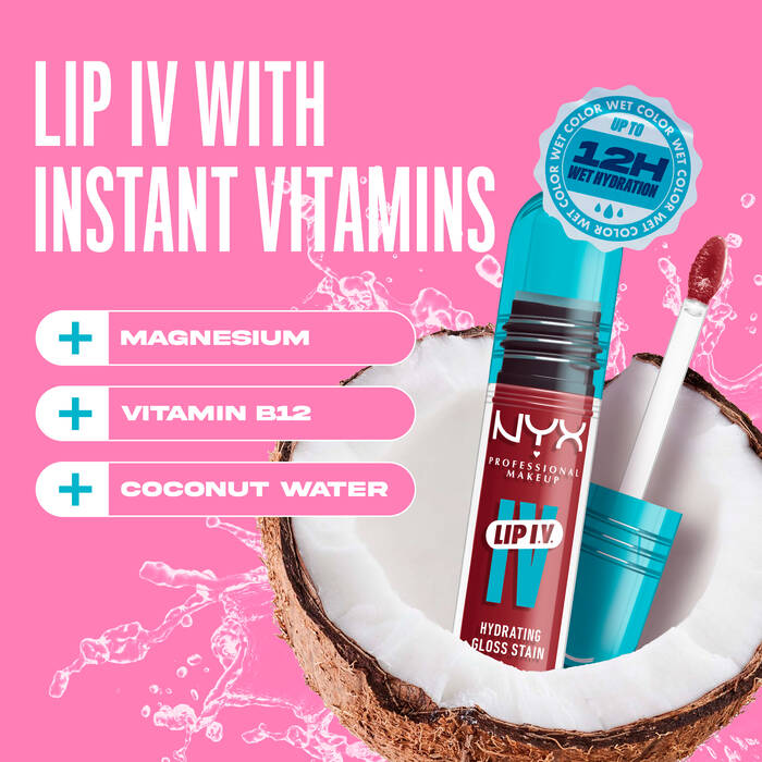 NYX Lip I.V. Hydrating Lip Gloss Stain