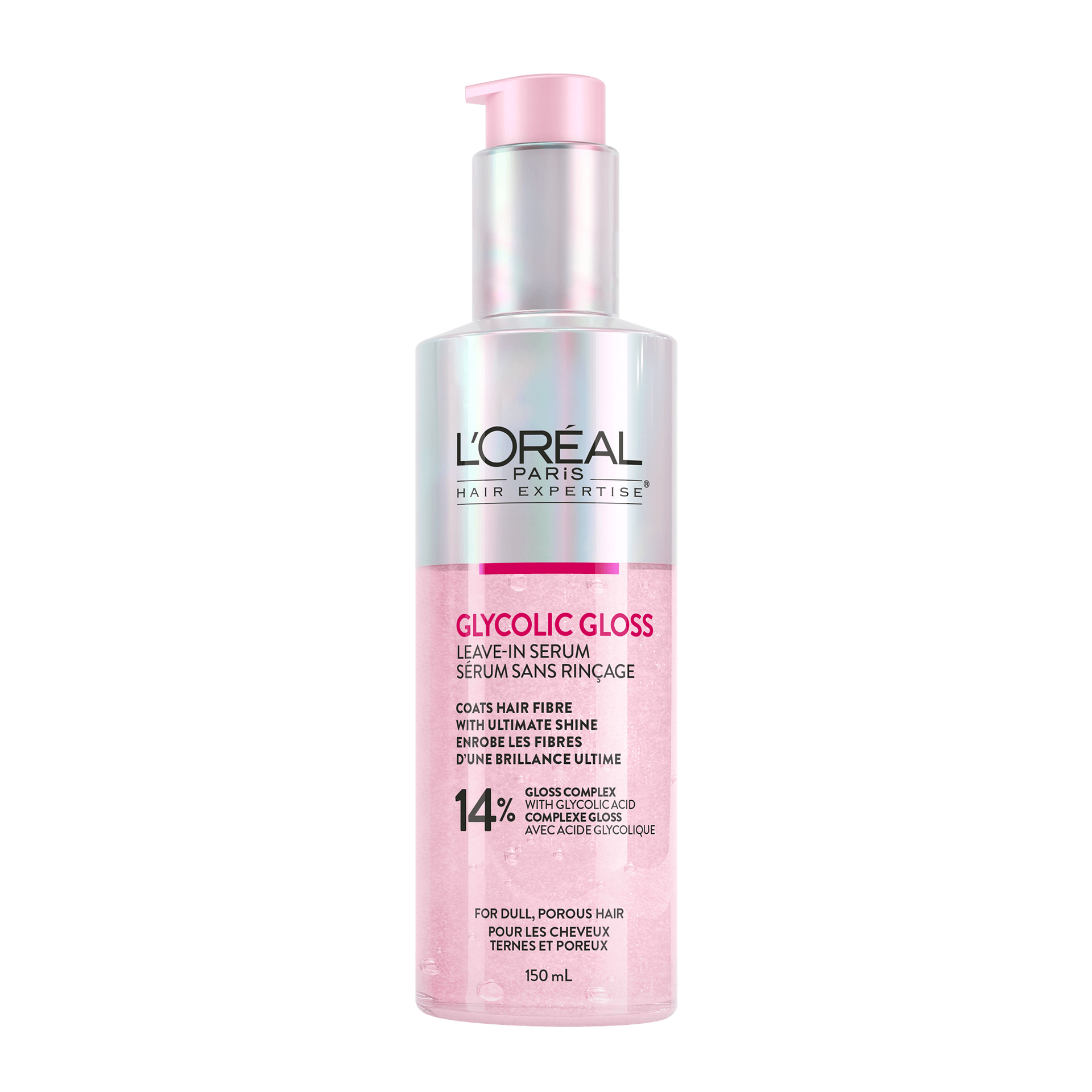 L'oreal Glycolic Gloss Leave-In Serum 14% - 150ml