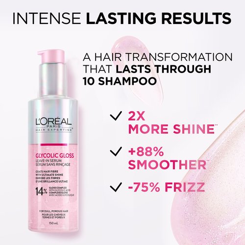 L'oreal Glycolic Gloss Leave-In Serum 14% - 150ml