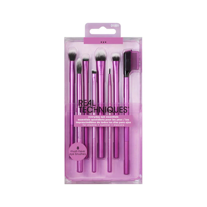 Real Techniques Everyday Eye Essentials Makeup Brush Set - 8 Pcs set