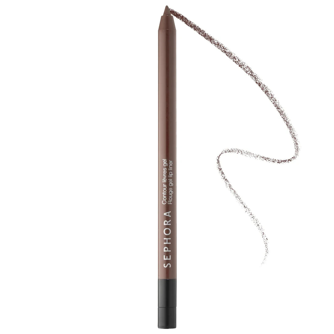 SEPHORA COLLECTION Retractable Rouge Gel Lip Liner in 15 Rosewood, matte mauve brown (full size) - 0.5 g/ 0.0176 oz